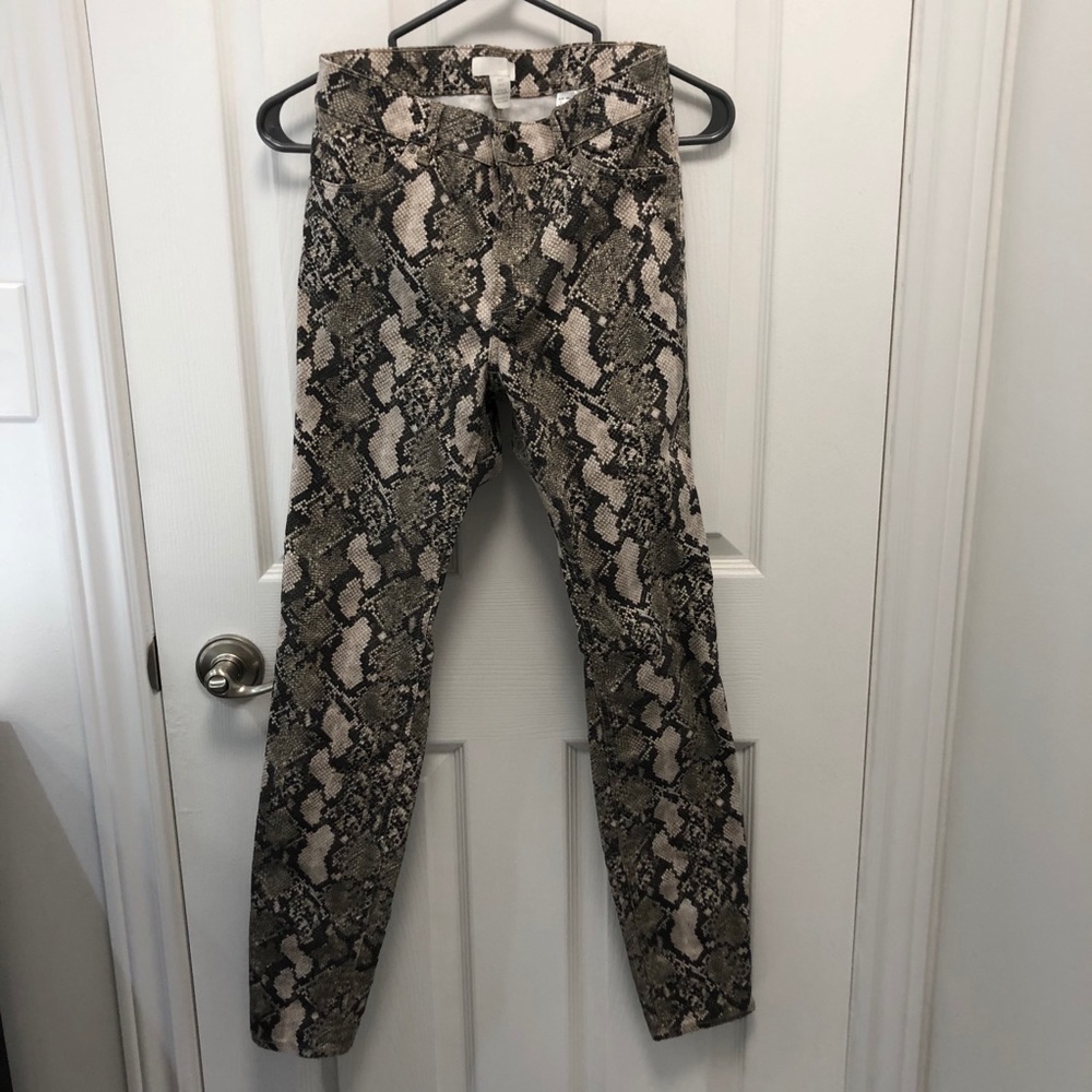 H&M Snake Print Pants